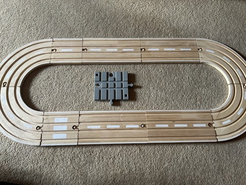 Toy wooden road train track - toy,