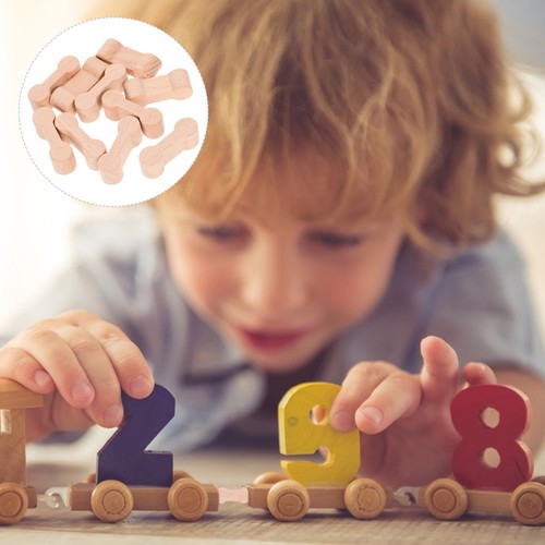 10pcs wooden train track - wooden,