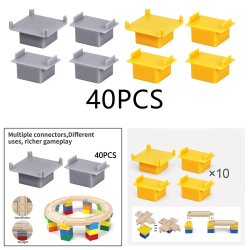10pcs wooden train track - wooden,