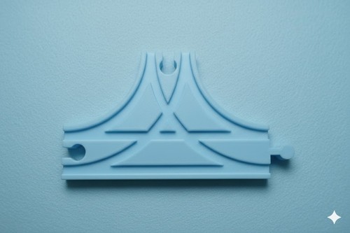 Blue track junction - blue, t-junction