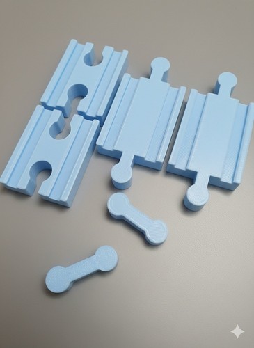 6pc wooden train - wooden,