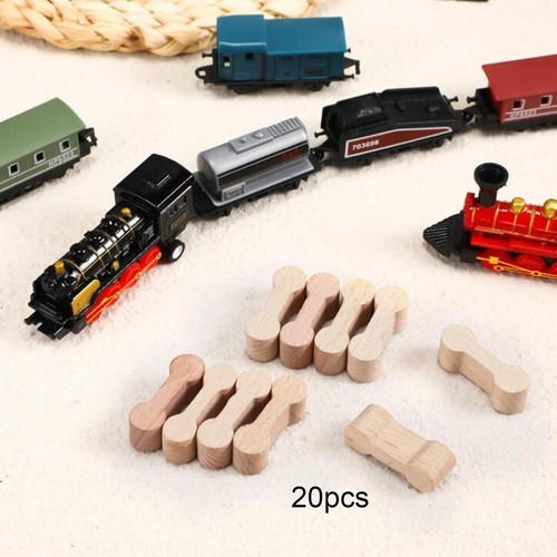 20x wooden train - wooden, track