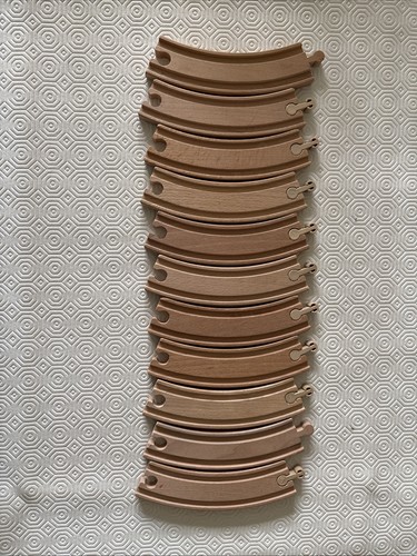 10x wooden railway - railway, curved