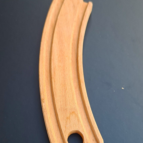Wooden railway curved track - wooden,