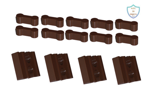 Wooden train track connectors - train,