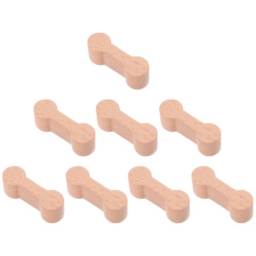 Pieces wooden railway track - 8,