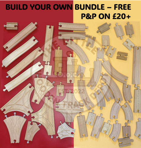 Wooden train track build - wooden,