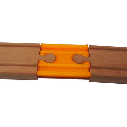 Wooden train track connectors - train,