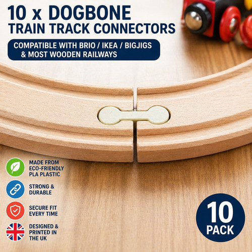 Wooden train track - 10,