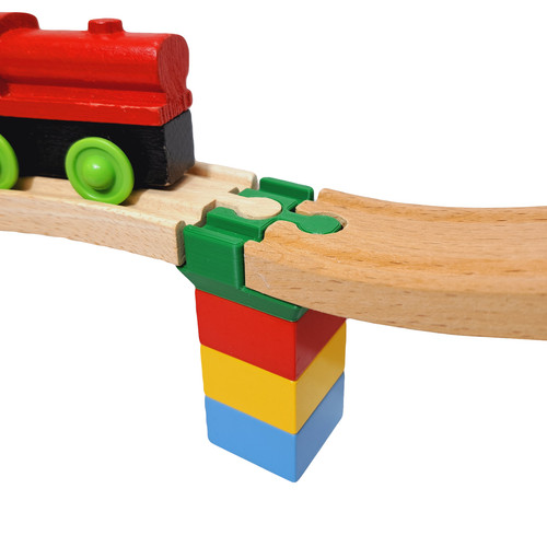 Duplo wooden train - wooden, track