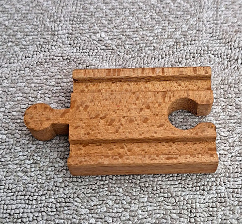 Wooden train track connector - train,