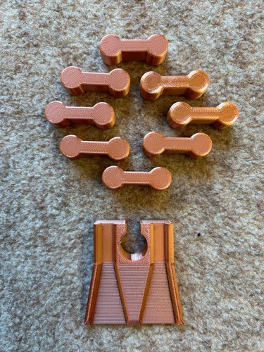 Wooden train track - wooden, dogbone