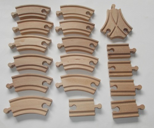 Bundle wooden train track - bundle,