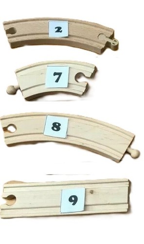 Wooden train track - train,